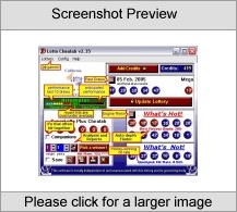 Lotto Cheatah Jackpot Winning Lottery Software Screenshot